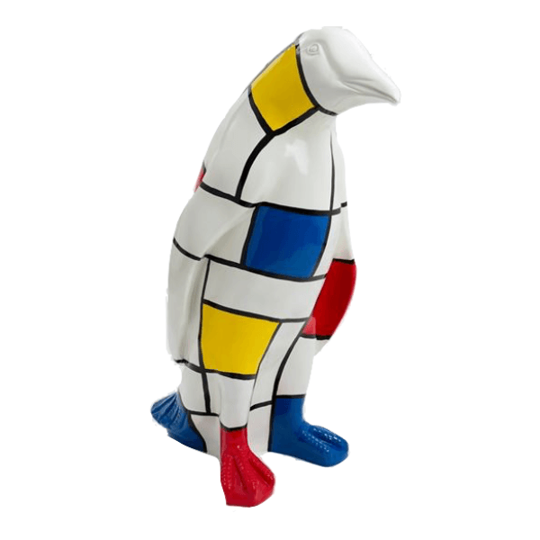 Resine Sculpture Pingouin 120cm Multicolore ERVAN - S&C