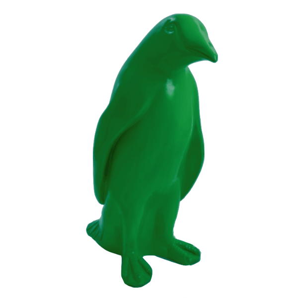 Resine Sculpture Pingouin 120CM Vert ELDORAN - S&C