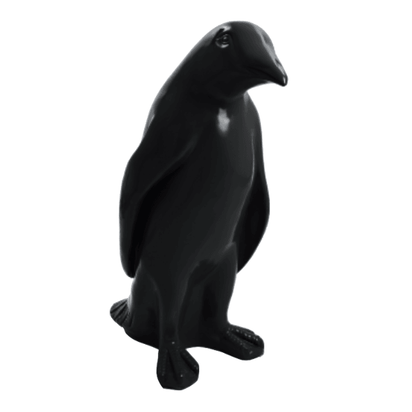 Resine Sculpture Pingouin 70CM Noir MATHEO - S&C