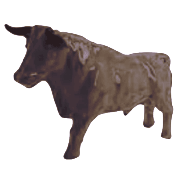 Resine Sculpture Taureau 100CM Marron QUENTIN - S&C