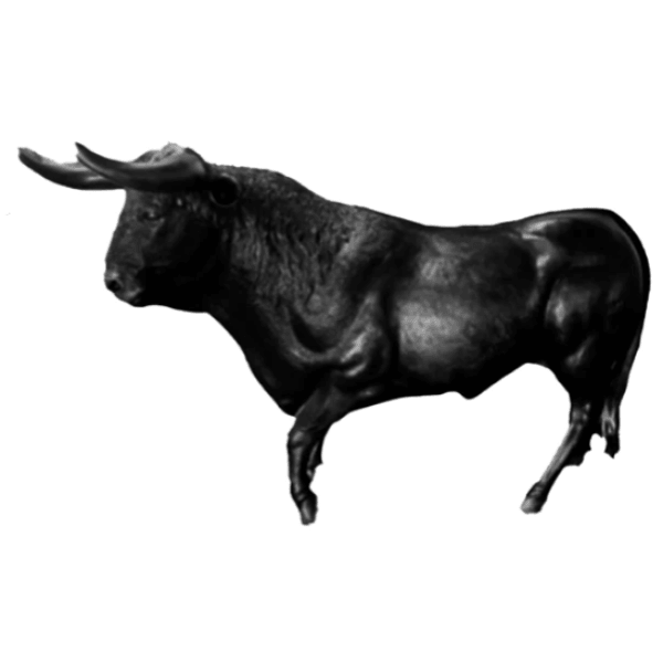 Resine Sculpture Taureau 250CM Noir THEREN - S&C