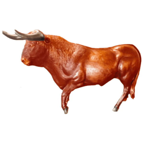 Resine Sculpture Taureau 250CM Orange MABRAN - S&C