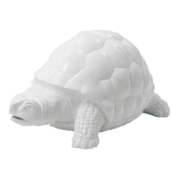 Resine Sculpture Tortue 110CM Blanc MATHEO - S&C