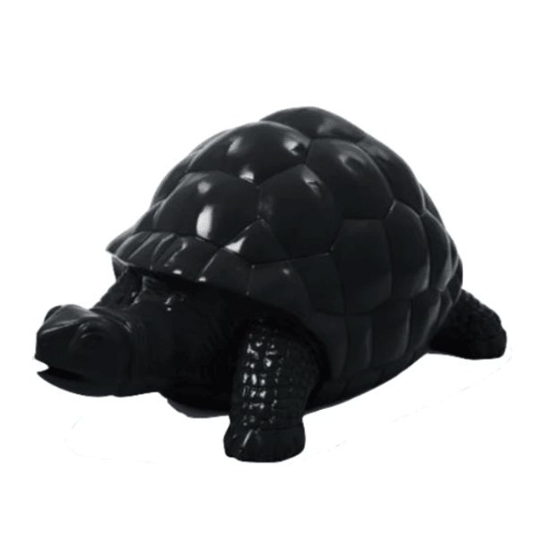 Resine Sculpture Tortue 110CM Noir MATIS - S&C