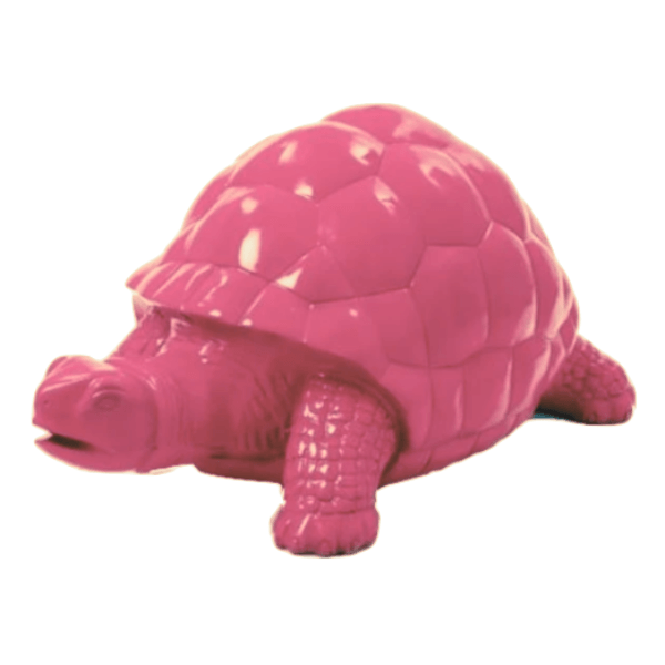 Resine Sculpture Tortue 110CM Rose Clair MARCHAND - S&C