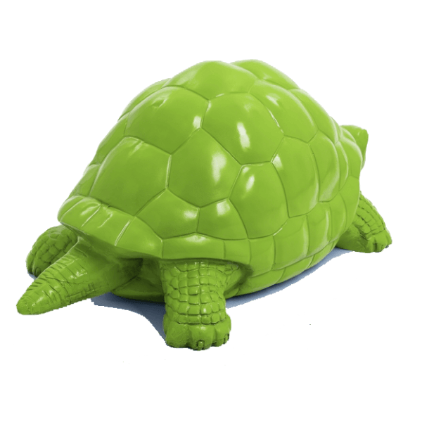 Resine Sculpture Tortue 110CM Vert Pomme ELDOR - S&C