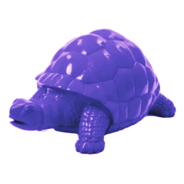 Resine Sculpture Tortue 110CM Violet ELOAN - S&C