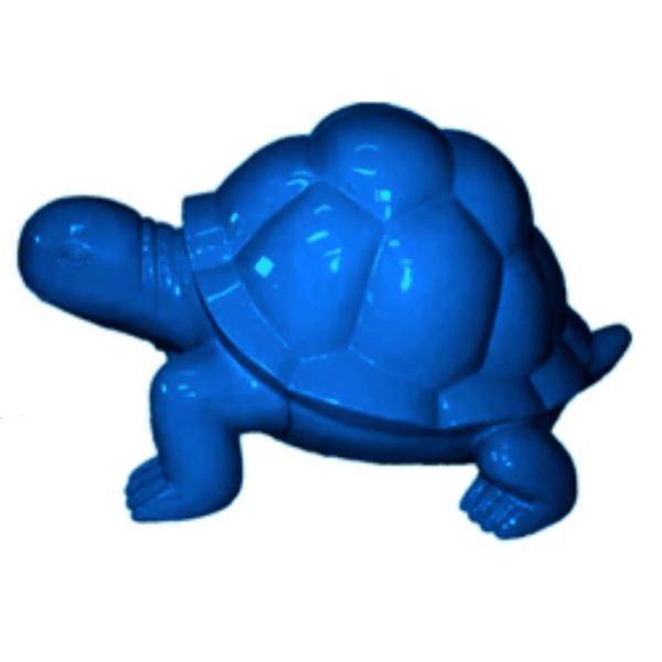 Resine Sculpture Tortue 45CM Bleu HENZO - S&C