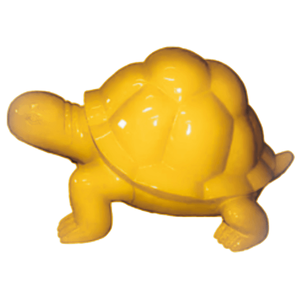 Resine Sculpture Tortue 45cm Jaune RIMBAUD - S&C