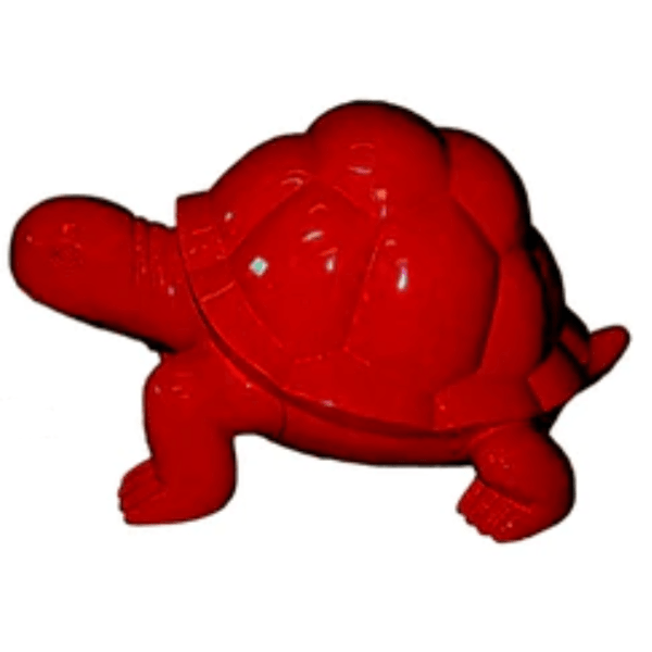 Resine Sculpture Tortue 45cm Rouge AELIANE - S&C