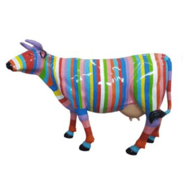 Resine Sculpture Vache 225CM Multicolore GILDAS - S&C