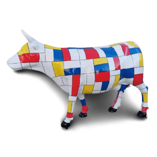 Resine Sculpture Vache 225CM Multicolore LORIM - S&C