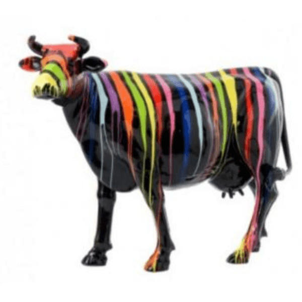 Resine Sculpture Vache 225CM Multicolore JARNO - S&C