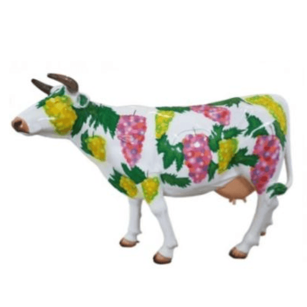 Resine Sculpture Vache 225CM Raisin LORENZO - S&C