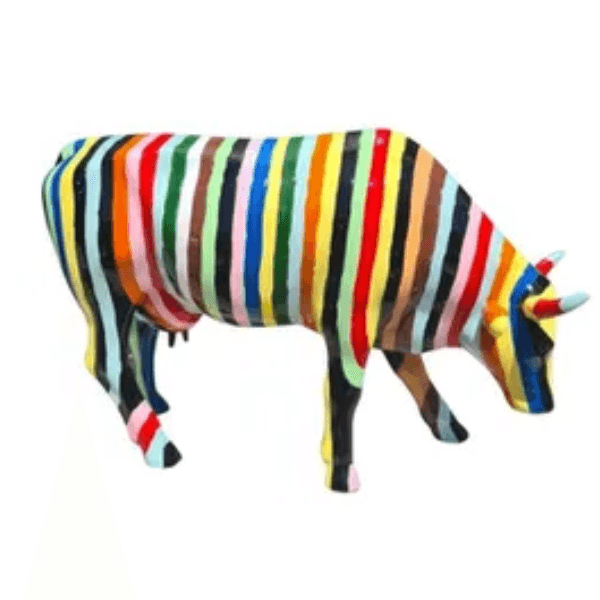 Resine Sculpture Vache 225CM Multicolore AELIN - S&C