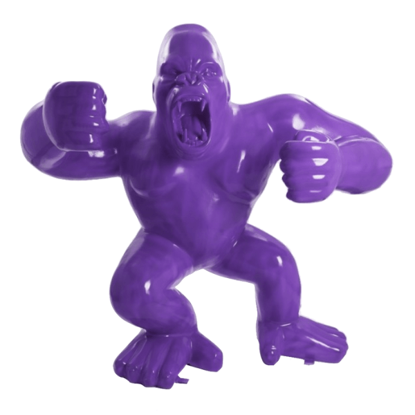 Resine Sculpture Gorille 190CM Violet FENRIR - S&C